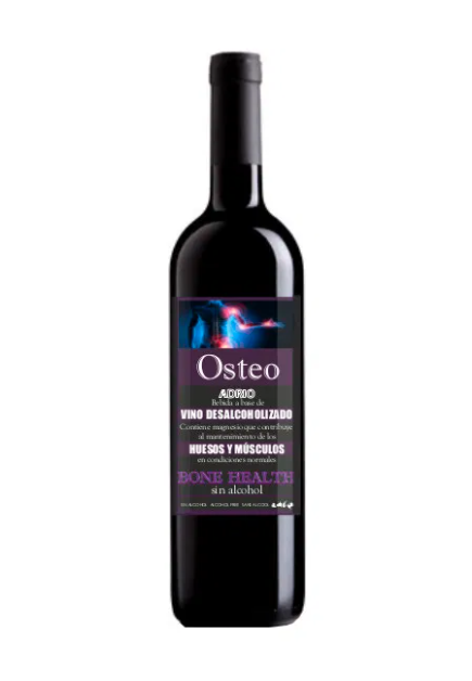 Gezondheidslijn Rode wijn OSTEO ZERO Alcoholvrij   /  6 x 75 cl