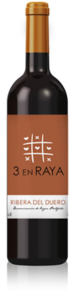 3 en Raya  rode wijn Tempranillo 2015 / 14.5%  / 6 x 75 cl