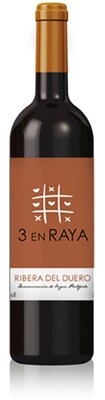 3 en Raya  rode wijn Tempranillo 2015 / 14.5%  / 12 x 75 cl