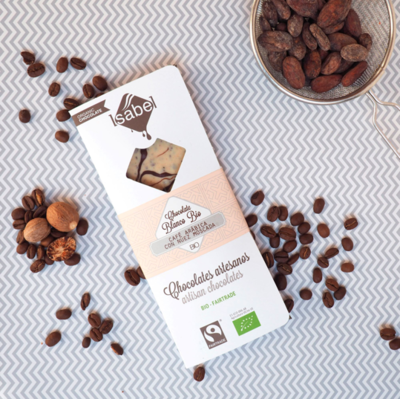 Biologische tablet van Chocolade met melk 39 % Cacao  80 Gram (Doos 10 x 80 gram)