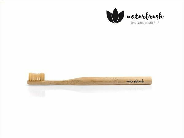 Tandenborstel Naturbrush Biologisch Afbreekbaar Bamboe doos 12 stuks