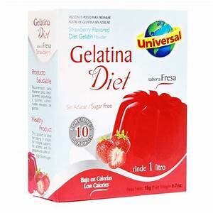 Gelatina Diet 19 Gram (2 Display x 12 unid) Rinde 1 litro 
*Libre de Gluten*