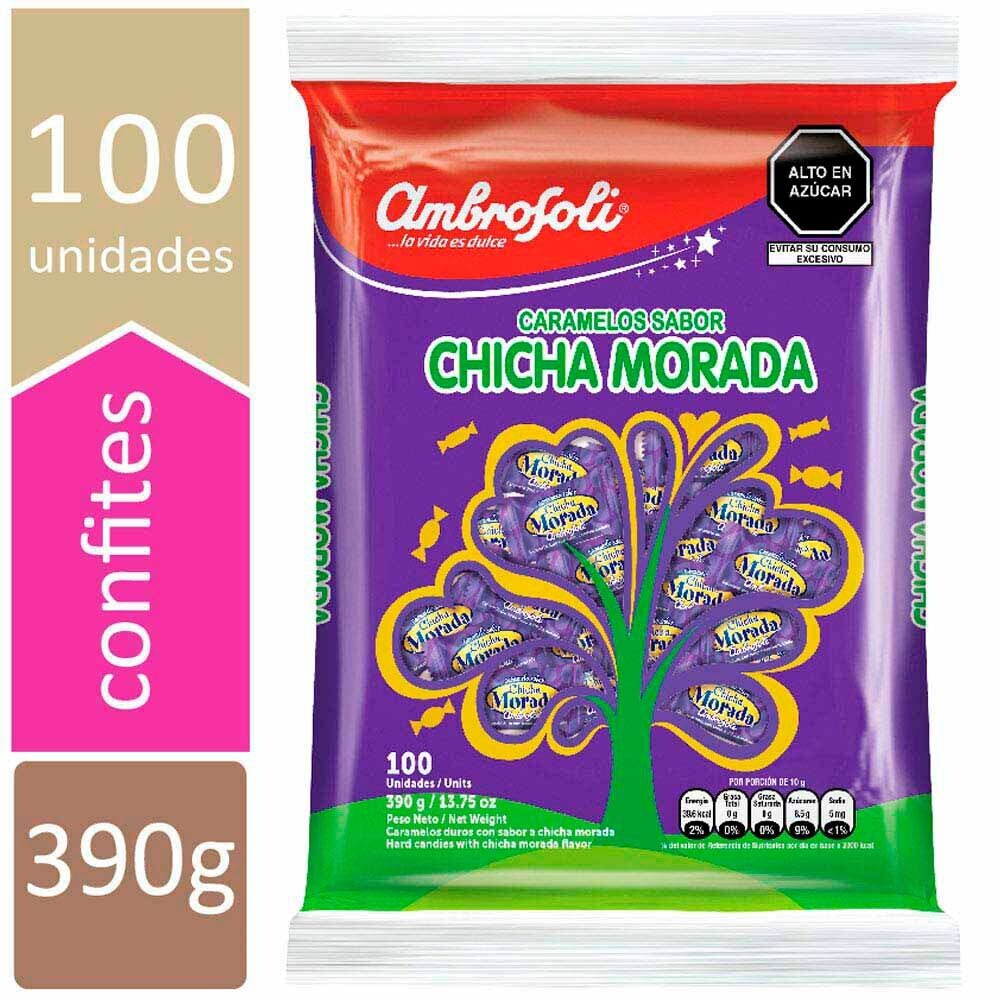 Caramelo Chicha Morada 4,3 Gram. 5  x 100 Caramelos