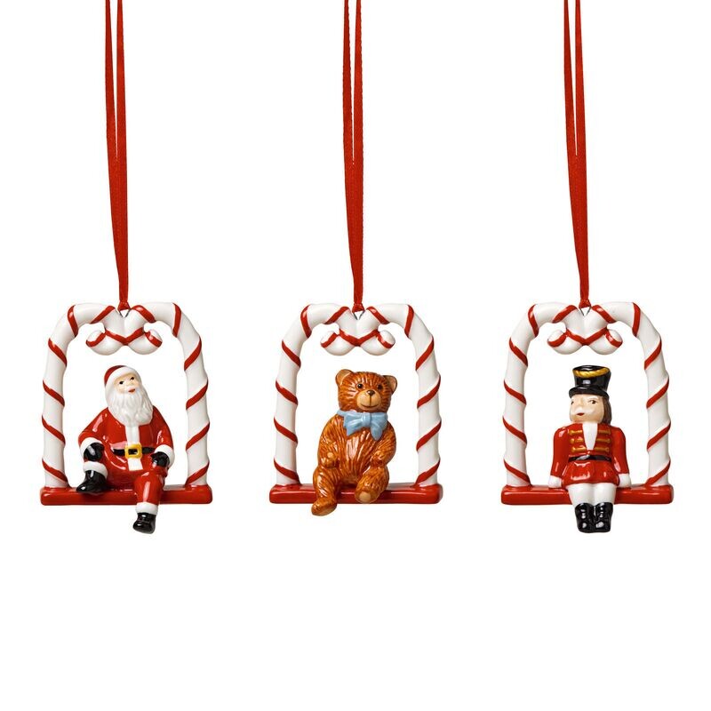 Villeroy &amp; Boch Nostalgic Ornament Ornamento altalena di zucchero 3pz