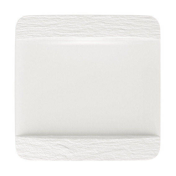 Villeroy &amp; Boch MANUFACTURE ROCK BLANC Piatto piano quadrato