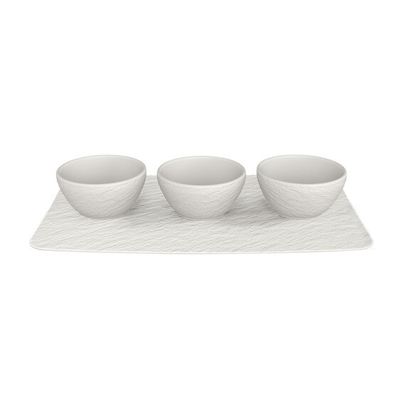 Villeroy &amp; Boch MANUFACTURE ROCK BLANC Set Coppetta Dip 4pz