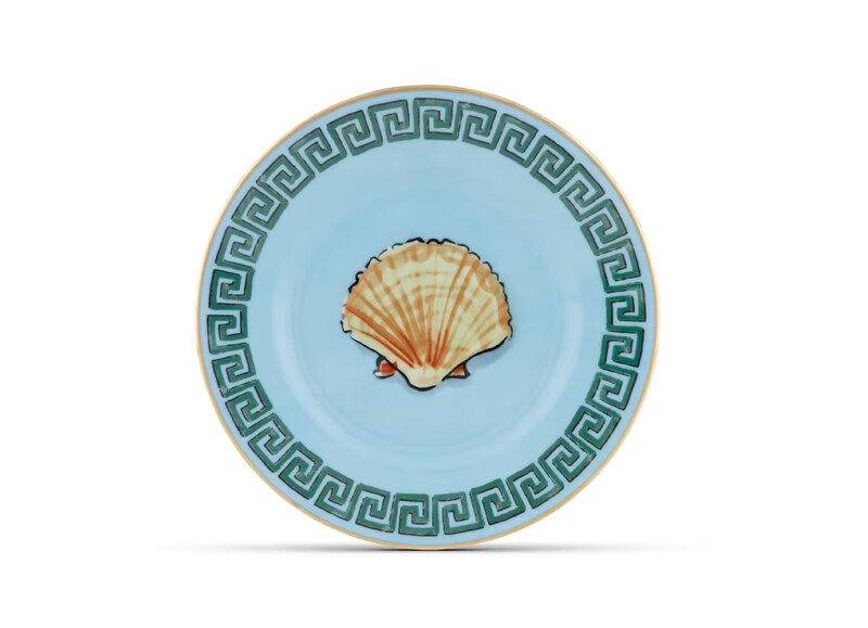 Il Viaggio di Nettuno sea blue piatto pane 