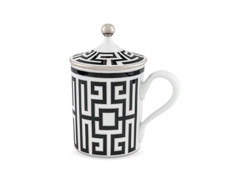 Labirinto nero tazza mug