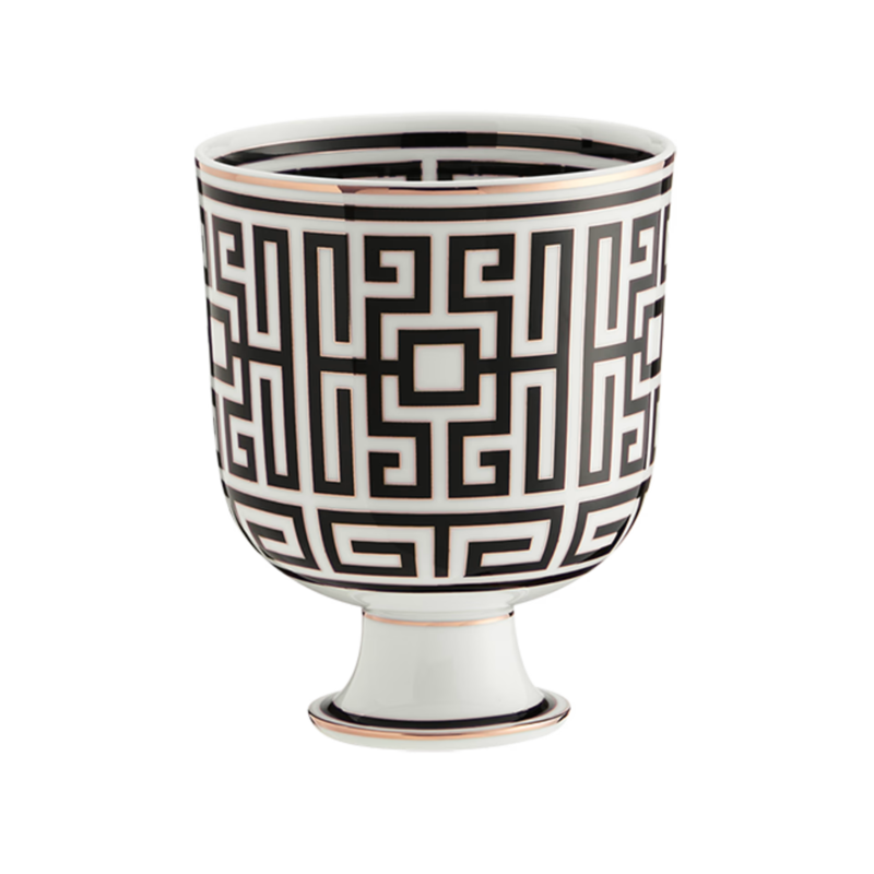 Labirinto nero vaso cachepot