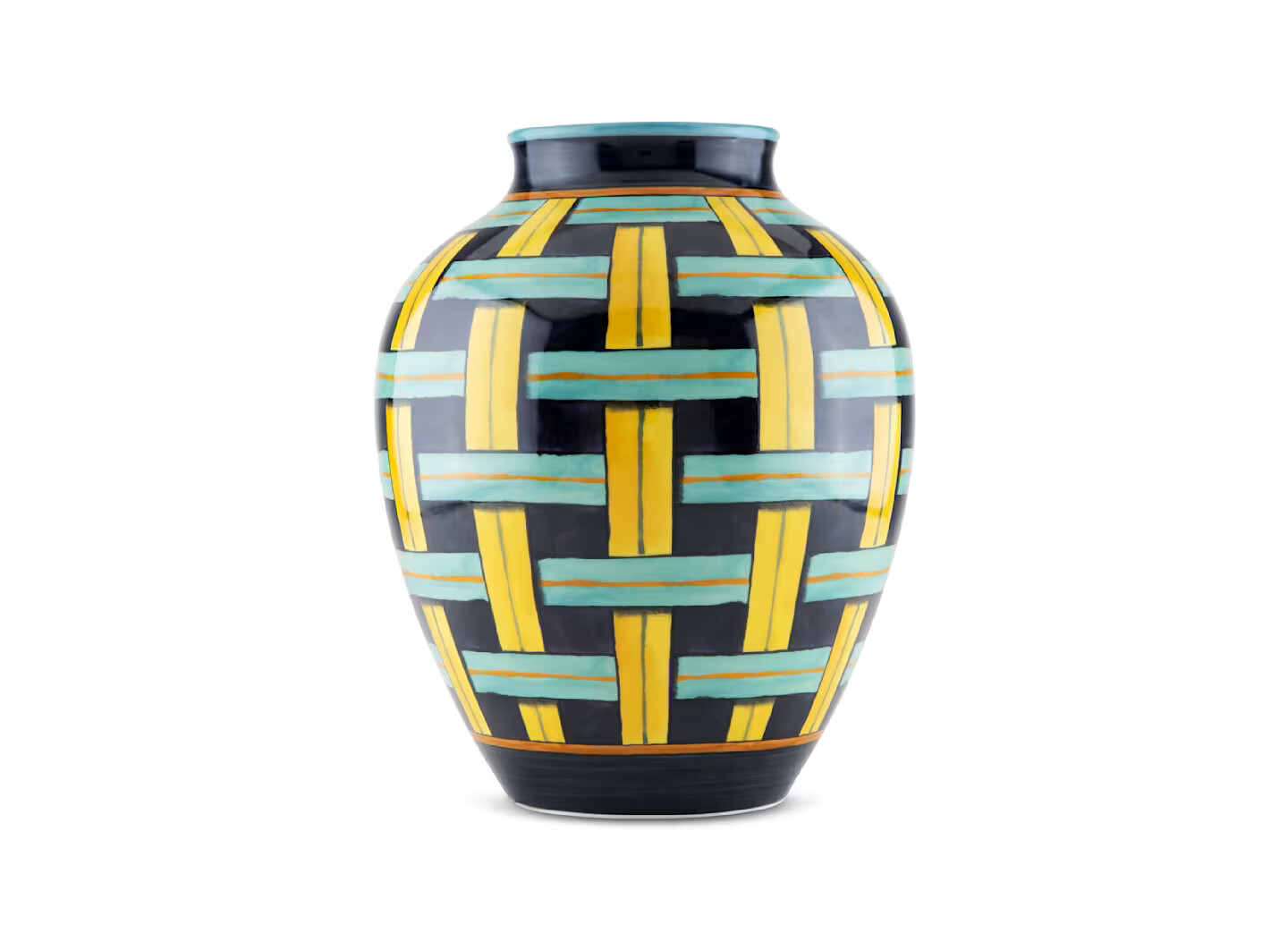 Arte di Gio Ponti vaso ad orcino Stuoia 1923
