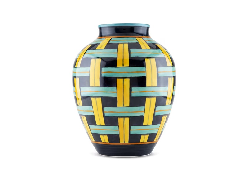 Arte di Gio Ponti vaso ad orcino Stuoia 1923