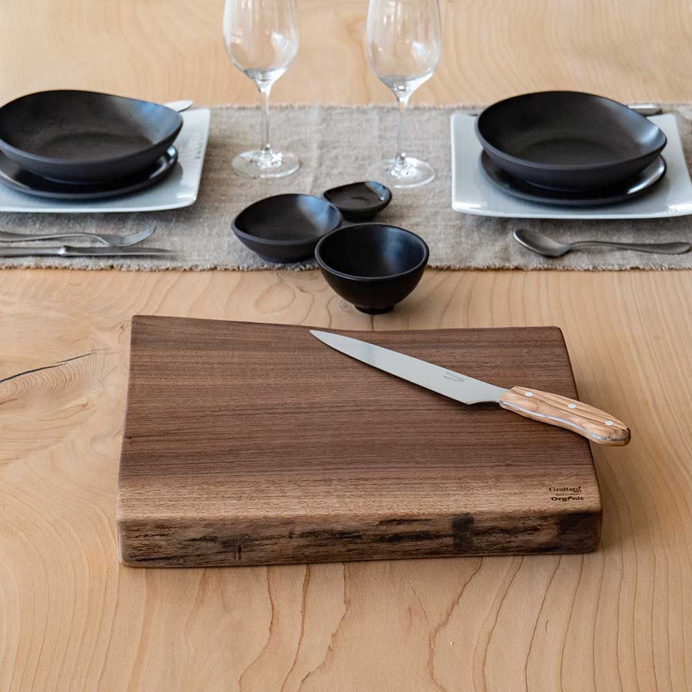 Tagliere da battuta in organic noce