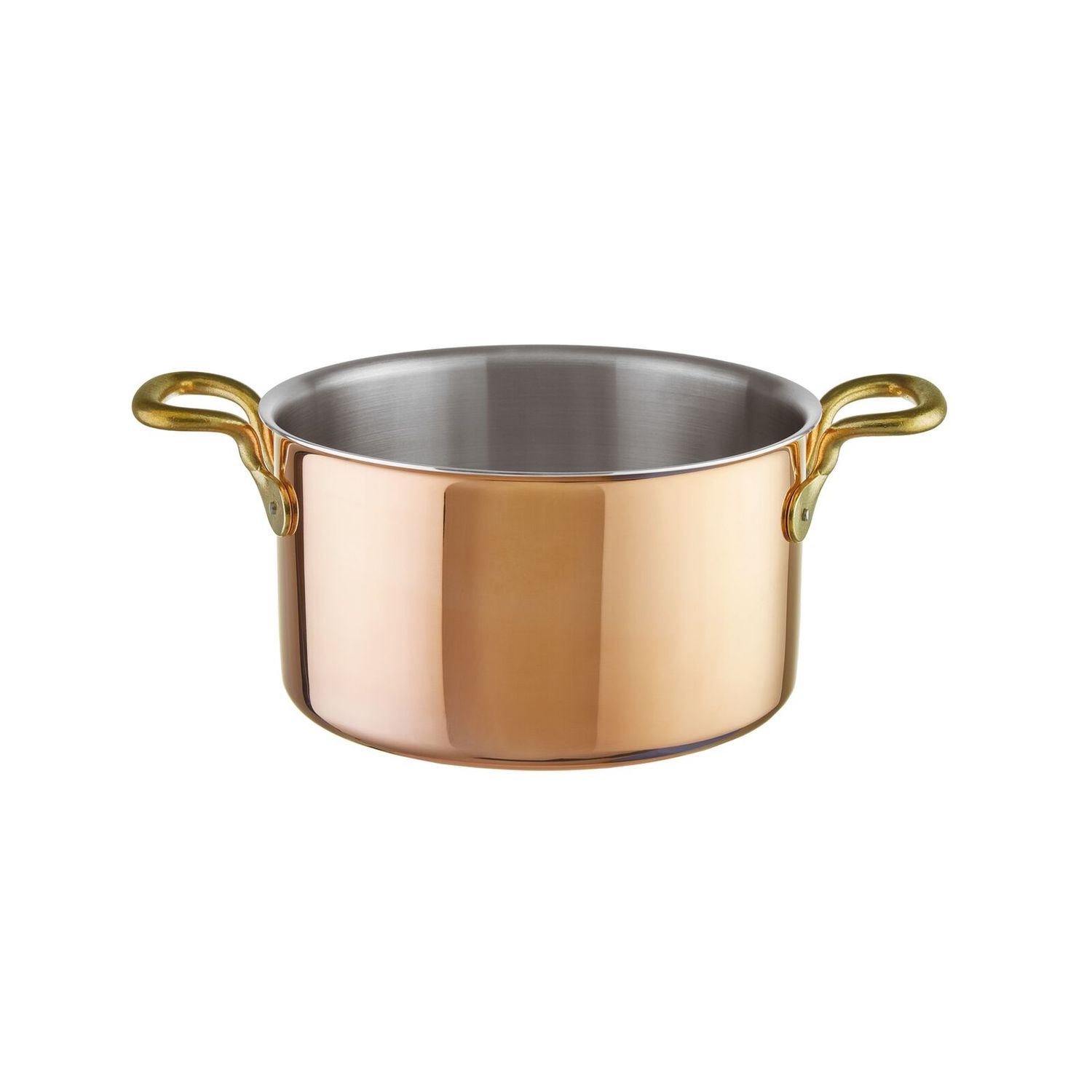 Paderno casseruola alta 20 cm in rame c/coperchio