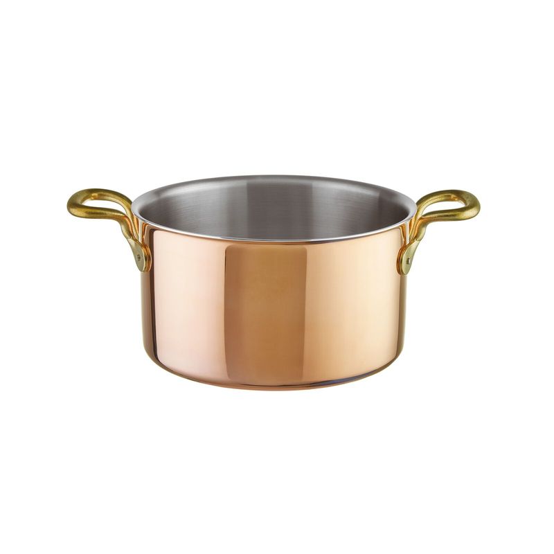 Paderno casseruola alta 20 cm in rame c/coperchio