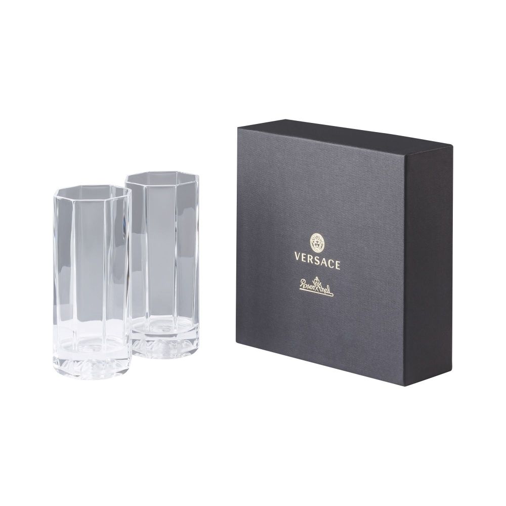 Versace Rosenthal bicchieri long drink