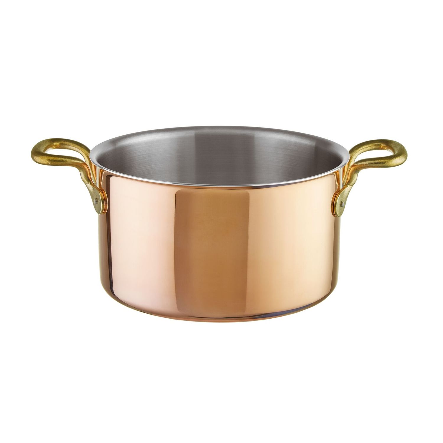 Paderno casseruola alta 24 cm in rame c/coperchio