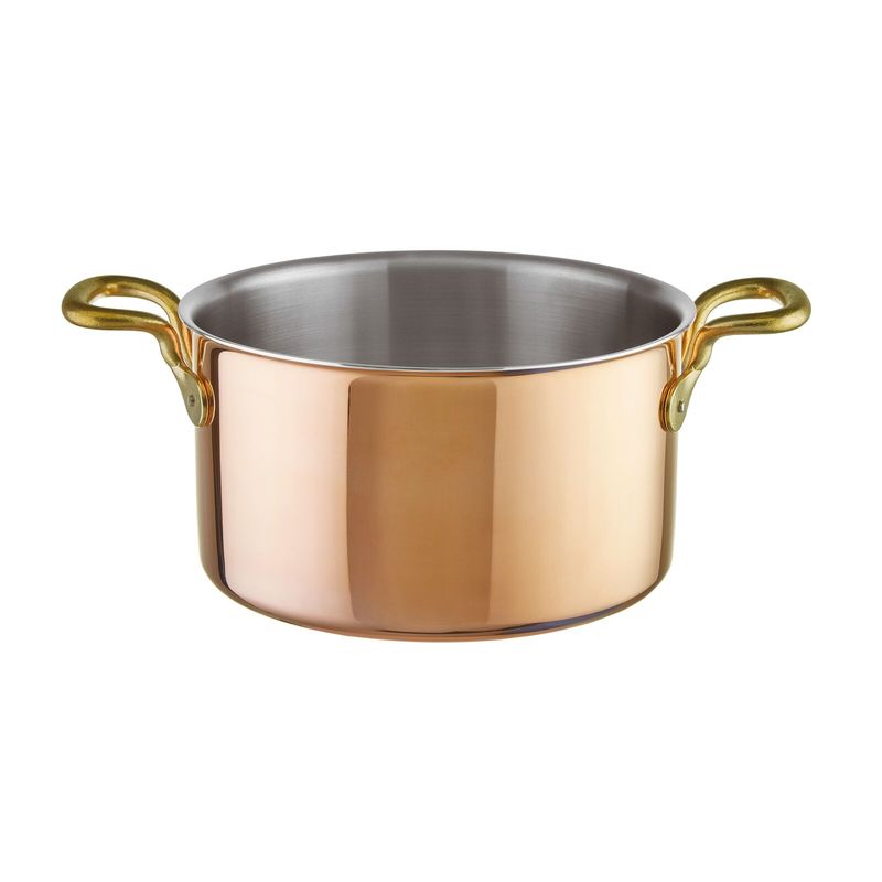 Paderno casseruola alta 24 cm in rame c/coperchio