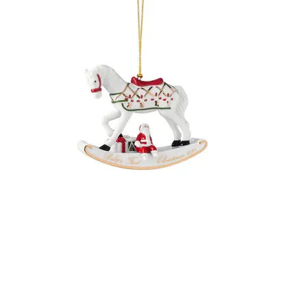 Villeroy&amp;Boch Christmas Classic Addobbo cavallo a dondolo