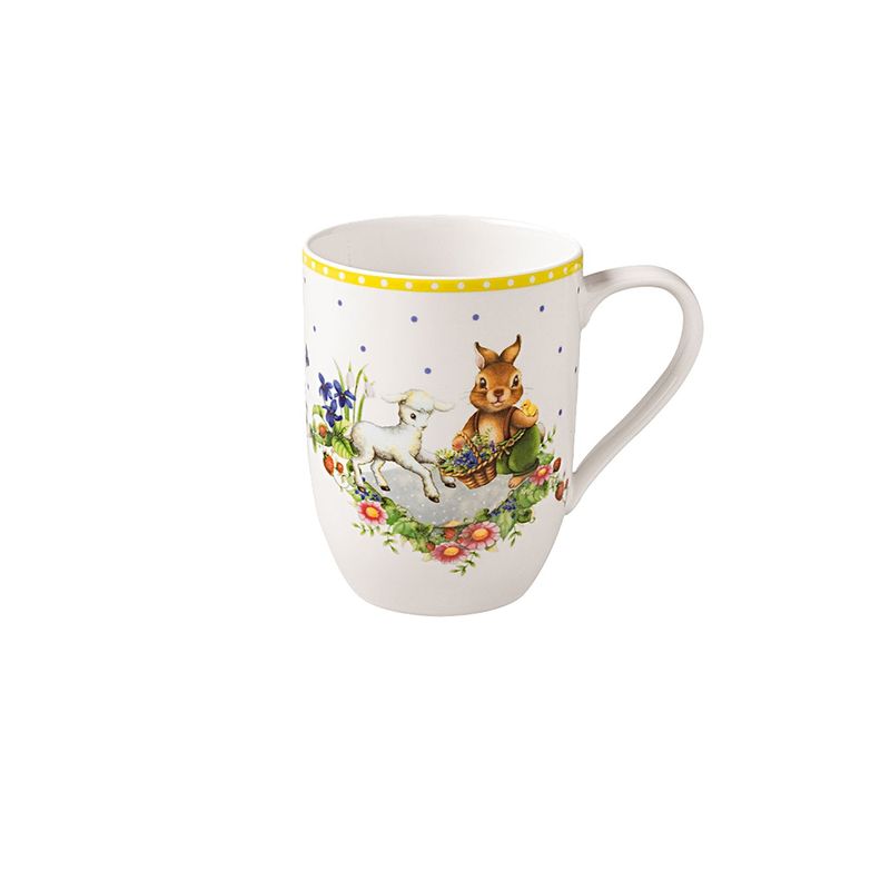 Villeroy&amp;Boch Spring Awakening Tazza con manico coniglio e agnello