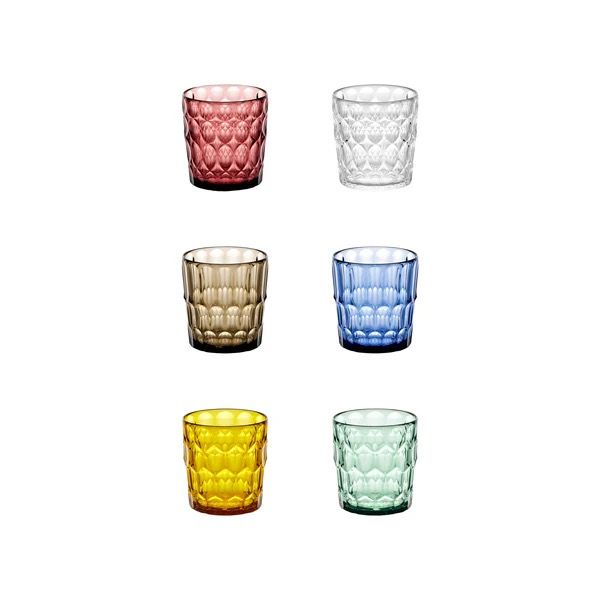 Guzzini Vanity set 6 bicchieri bassi assortiti