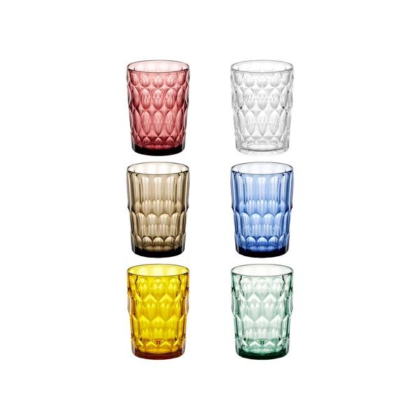 Guzzini Vanity set 6 bicchieri alti assortiti