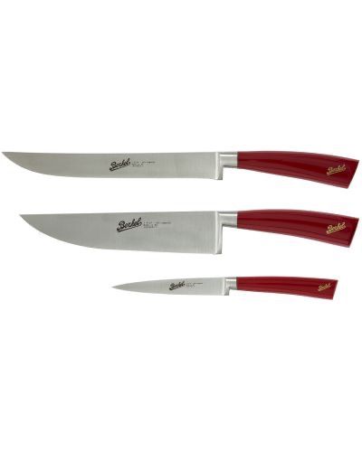 Berkel Elegance Red set 3 coltelli chef