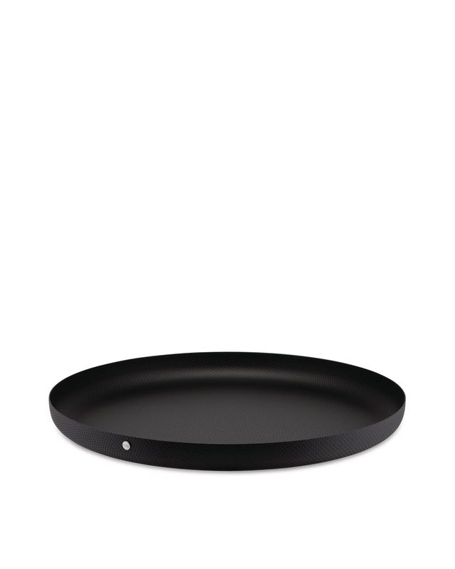 Alessi JM14 vassoio tondo nero