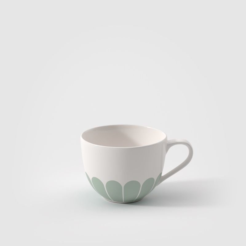 Villeroy &amp; Boch Fleur Vert tazza espresso con piattino