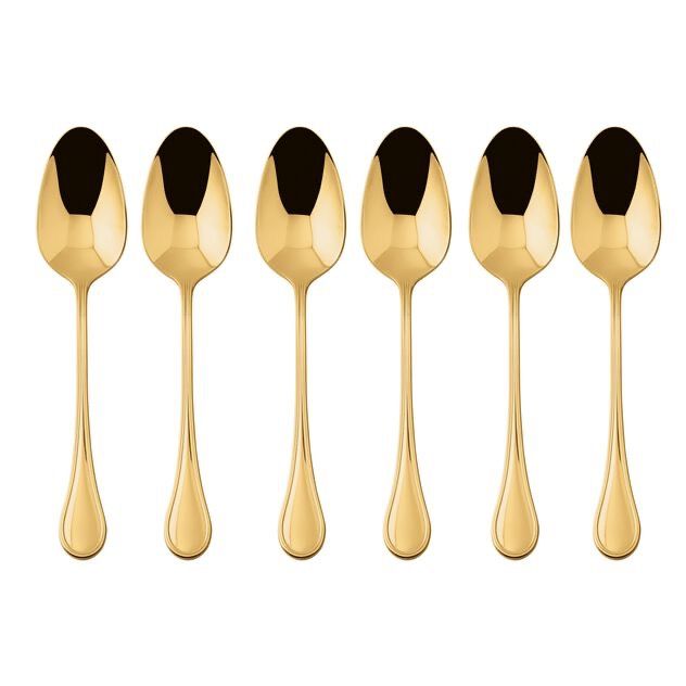 Sambonet Royal PVD Gold set 6 cucchiaini moka