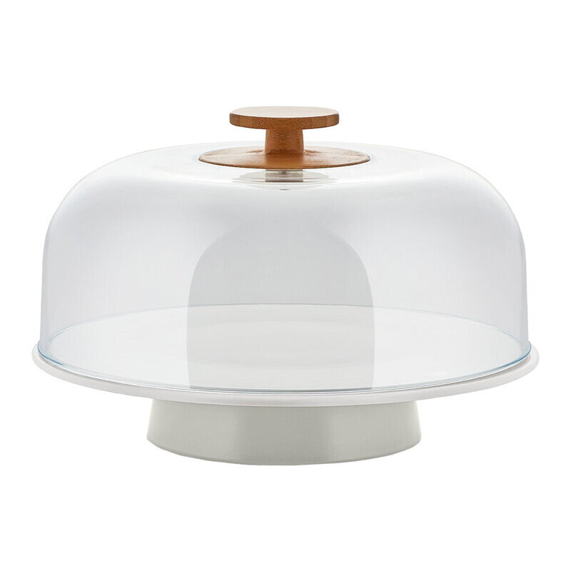 Mattina alzata torta con coperchio