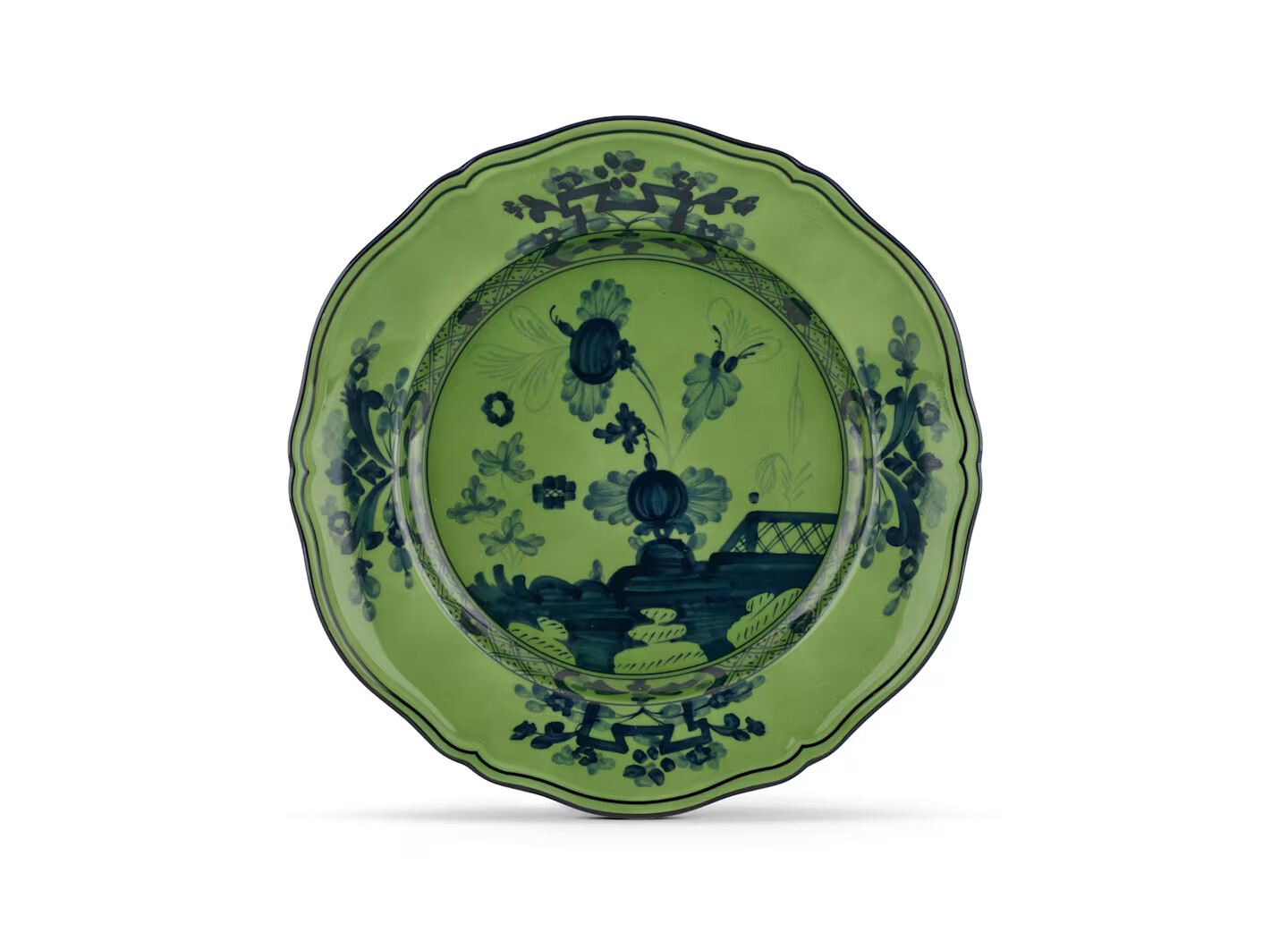 Ginori Oriente Italiano Malachite piatto piano