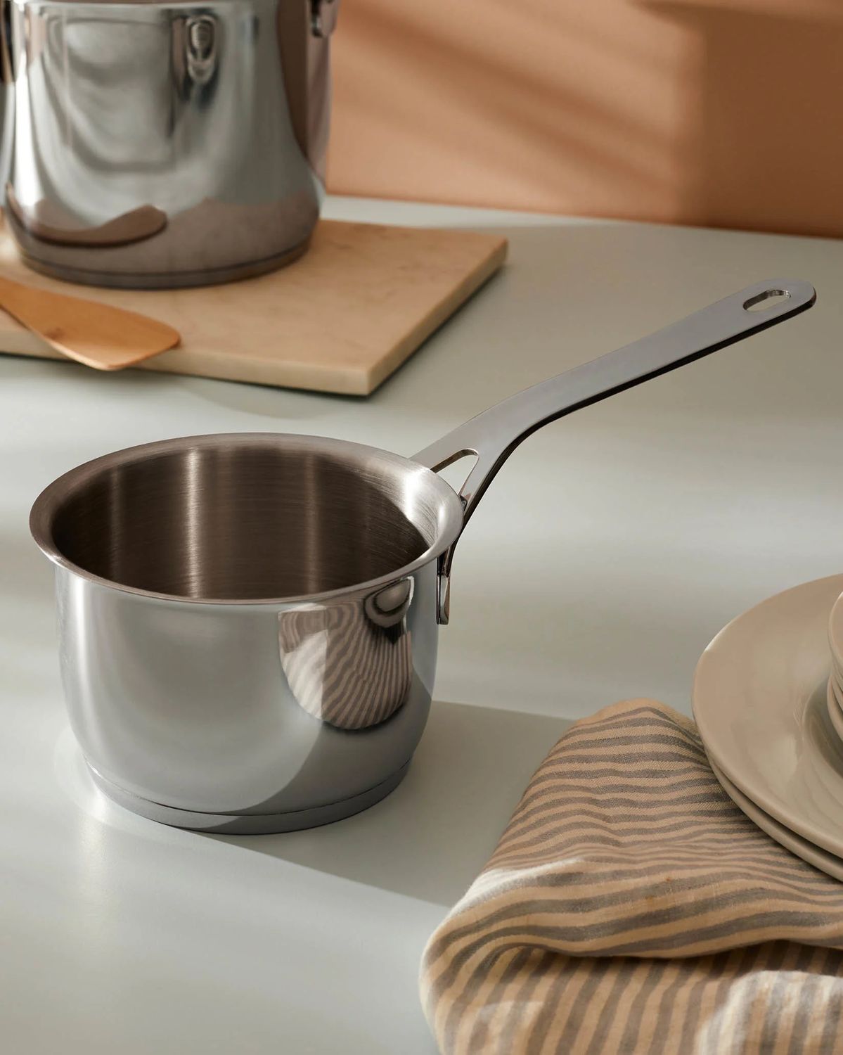 Alessi Pots&amp;Pans casseruola manico lungo