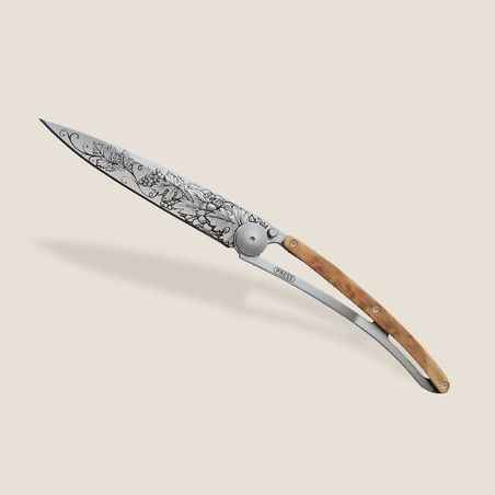 Deejo coltello serramanico con decoro uva