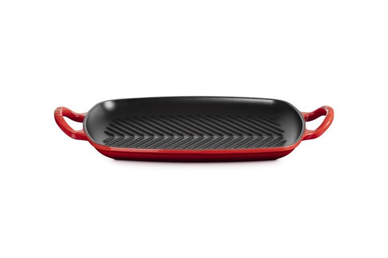Le Creuset Evolution Grill Ghisa Rettangolare 30x27 CM - Ciliegia