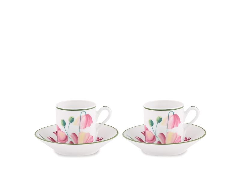 Ginori Florenza Malva set 2 tazze espresso
