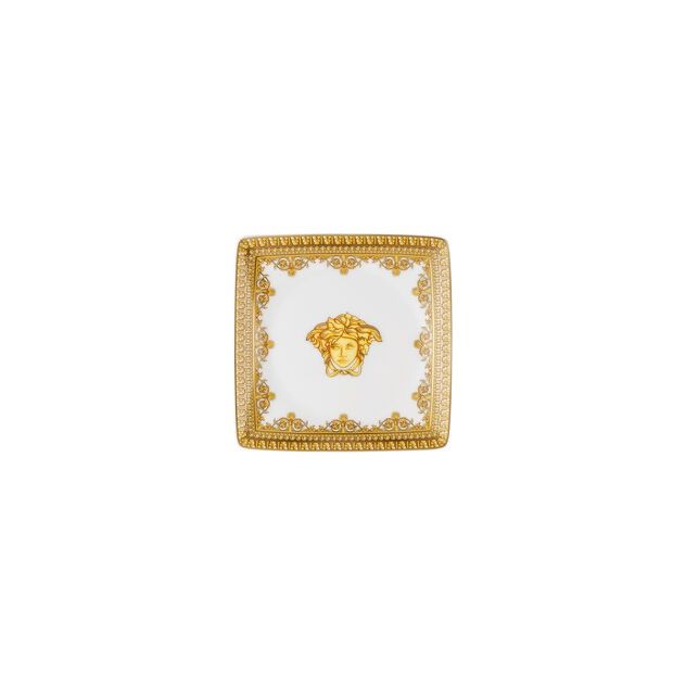 Versace Baroque Bianco coppetta quadrata 12 cm