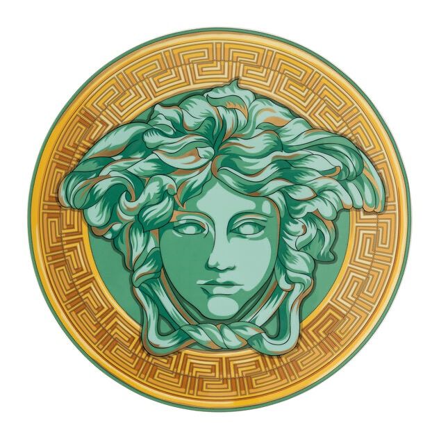 Versace Medusa Amplified Green Coin segnaposto 33 cm