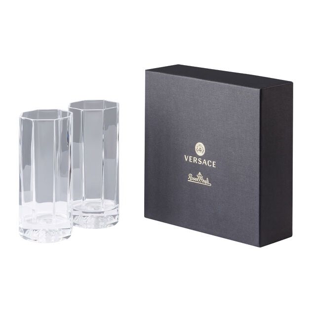 Versace Medusa Lumiere Crystal set 2 bicchieri longdrink