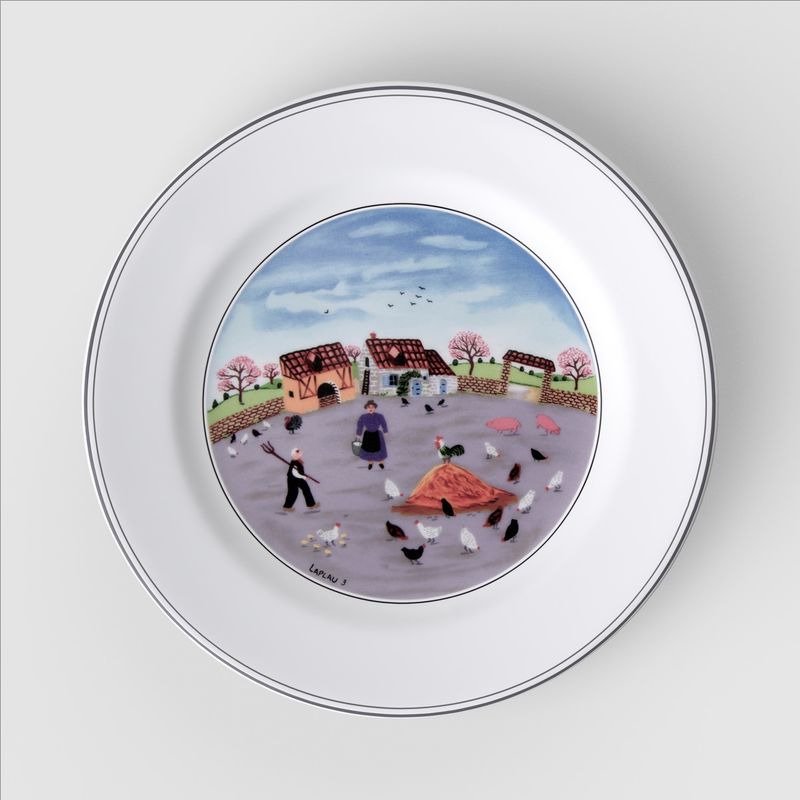 Villeroy&amp;Boch Naif Piatto dessert cortile della fattoria