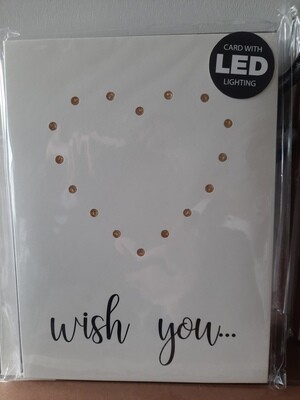 Leuchtkarte "wish you"