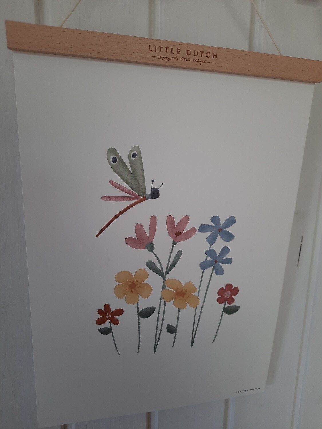 doppelseitiges Poster A3 Vögeli und Blumen