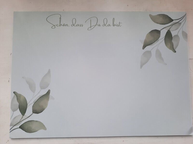 Papier-Tischset &quot;schön, dass du da bist
