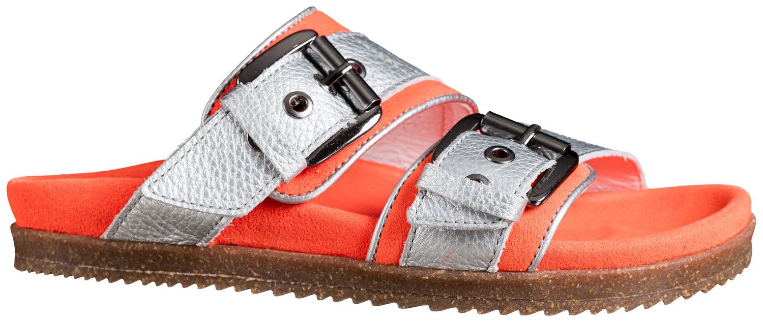 SAND.01/02 SANDALE SLVR ORANGE  # size 37