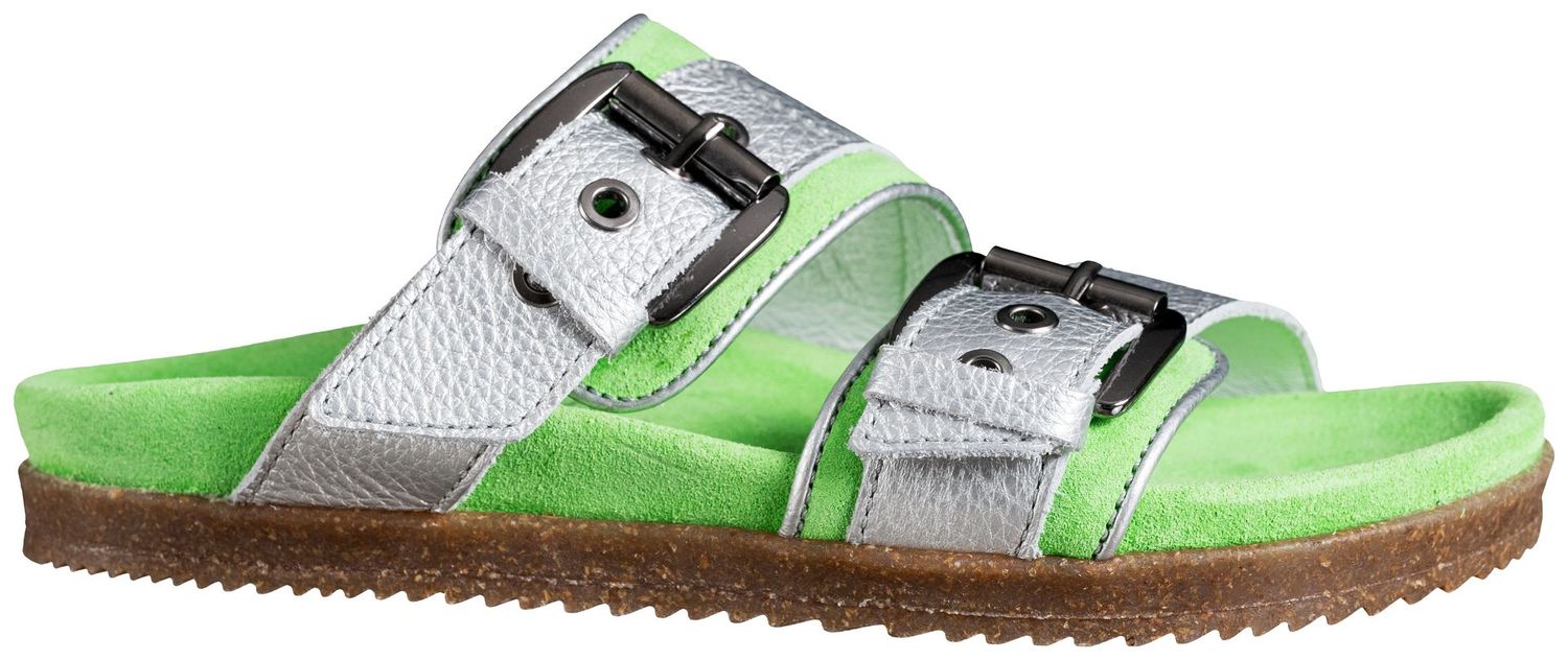 SAND.01/03 SANDALE SLVR GREEN  # size 37