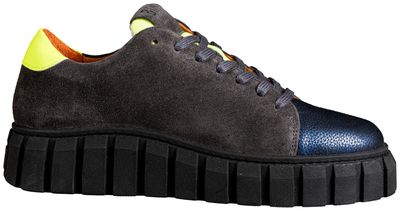AVA.12/70 SUEDE GREY AZUL FLUO LIME # size 37