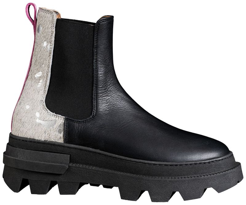 BRUNELLA.03/34 NUBUCK BLCK FUR WHITE PINK Y.2025