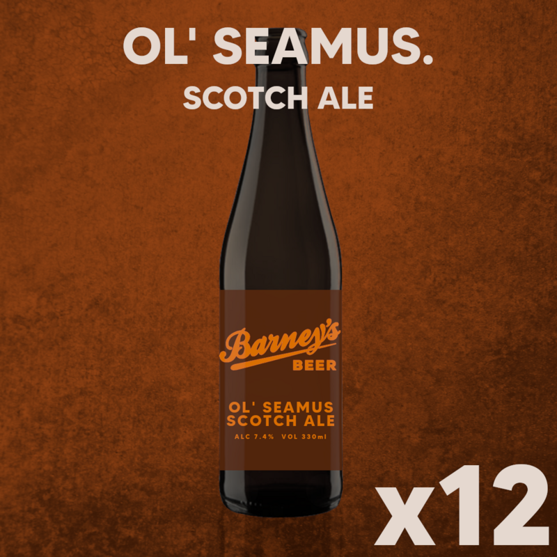 Barney's Ol' Seamus BarrelAged Scotch Ale 12 Pack SHIPPING included
