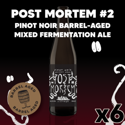 Barney's Post Mortem #2 Pinot Noir Barrel Aged x 6 bottles