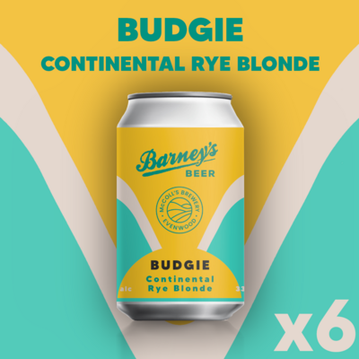 Barney's Beer X McColl's BUDGIE - Continental Rye Blonde