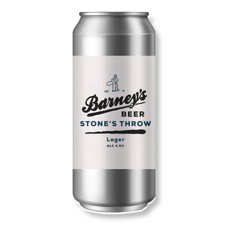 Barney&#39;s Stone&#39;s Throw Lager  - Single Cans